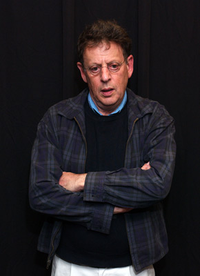 Philip Glass and Godfrey Reggio at event of Naqoyqatsi (2002)