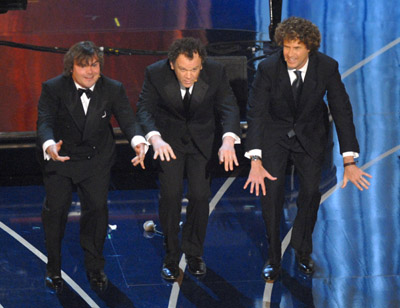 John C. Reilly, Will Ferrell and Jack Black at event of The 79th Annual Academy Awards (2007)