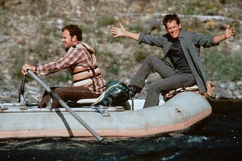 Still of Kevin Bacon and John C. Reilly in The River Wild (1994)
