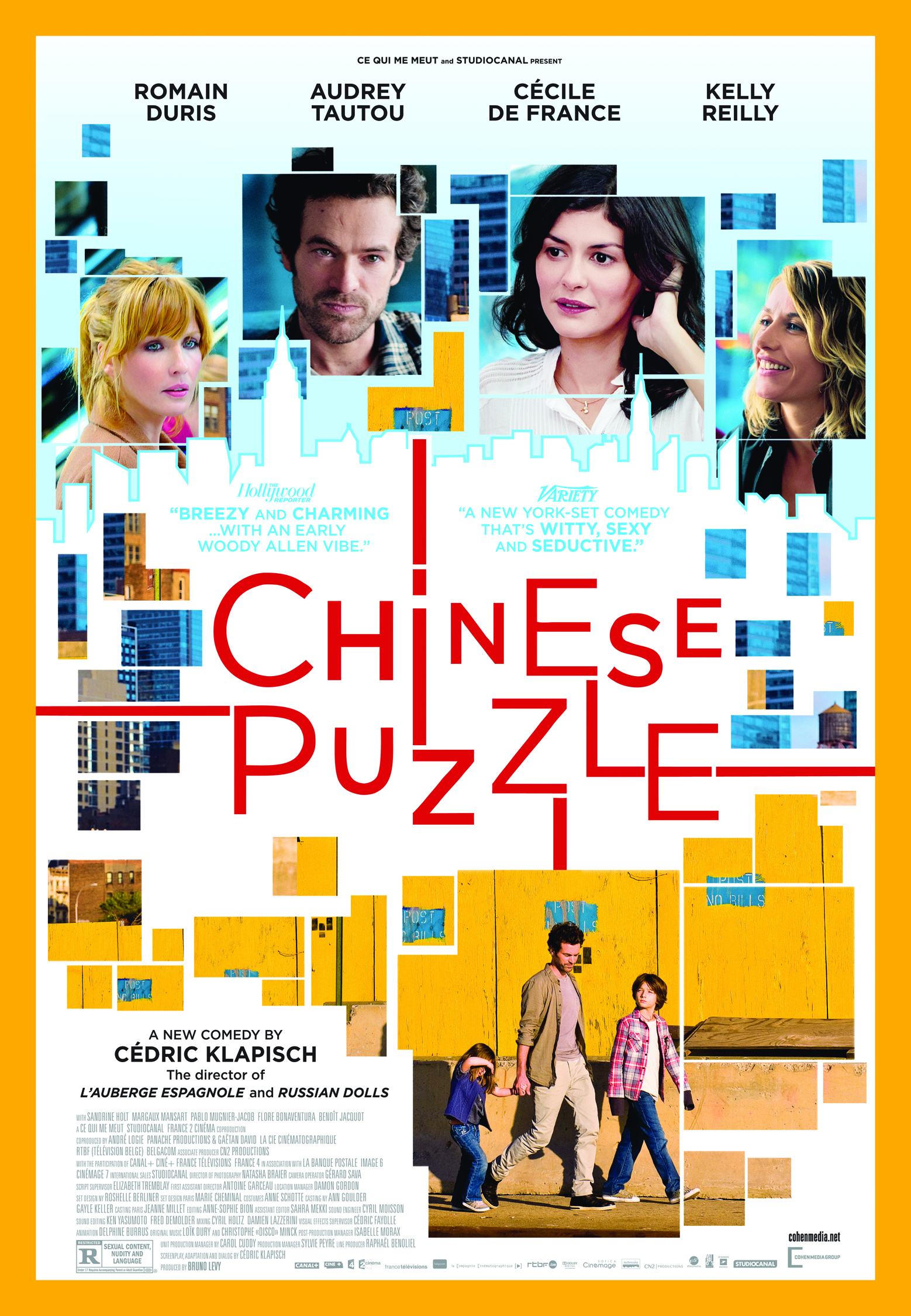 Cécile De France, Romain Duris, Kelly Reilly and Audrey Tautou in Kiniska delione (2013)