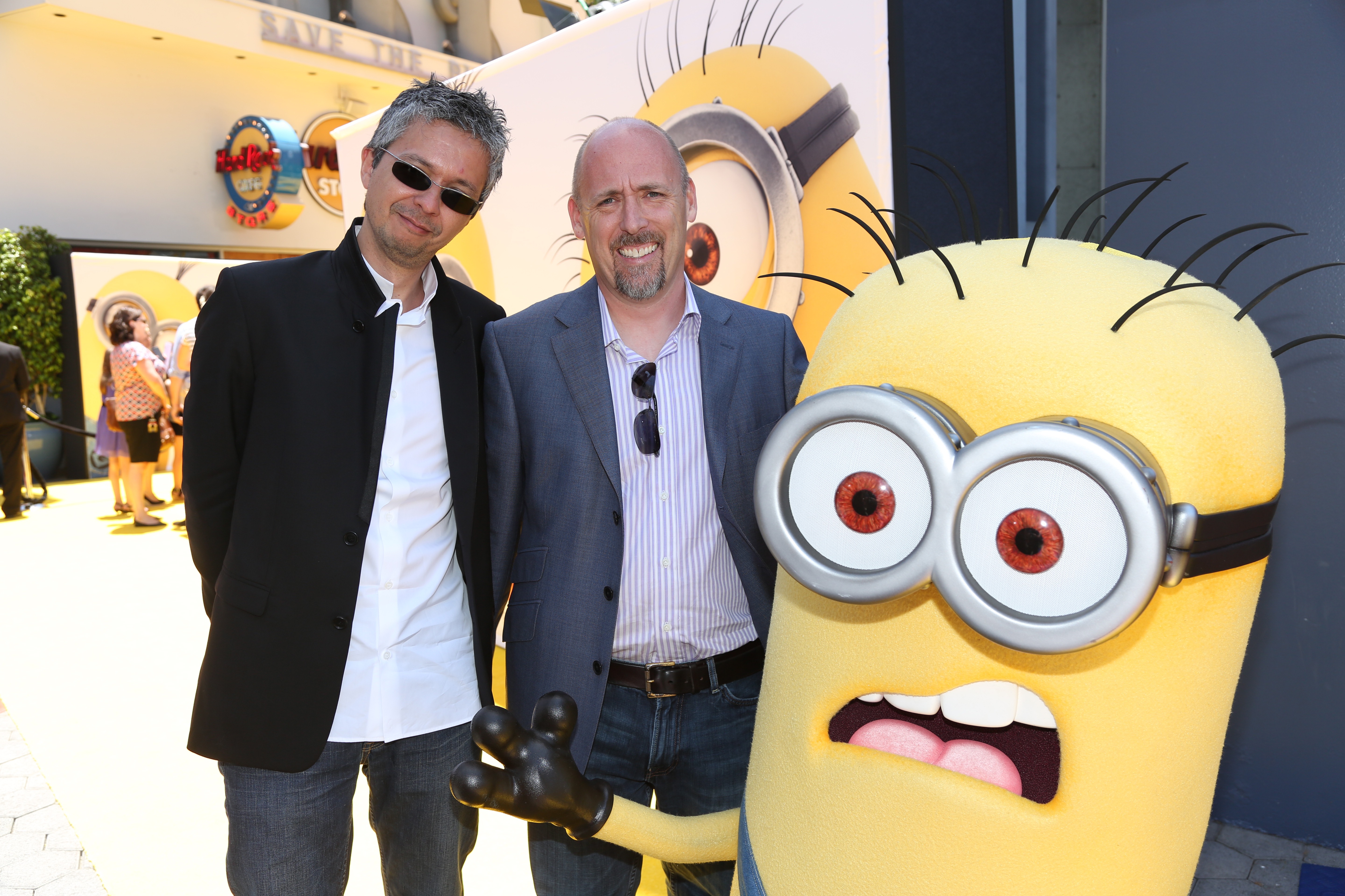 Pierre Coffin and Chris Renaud at Despicable Me 2 Premiere