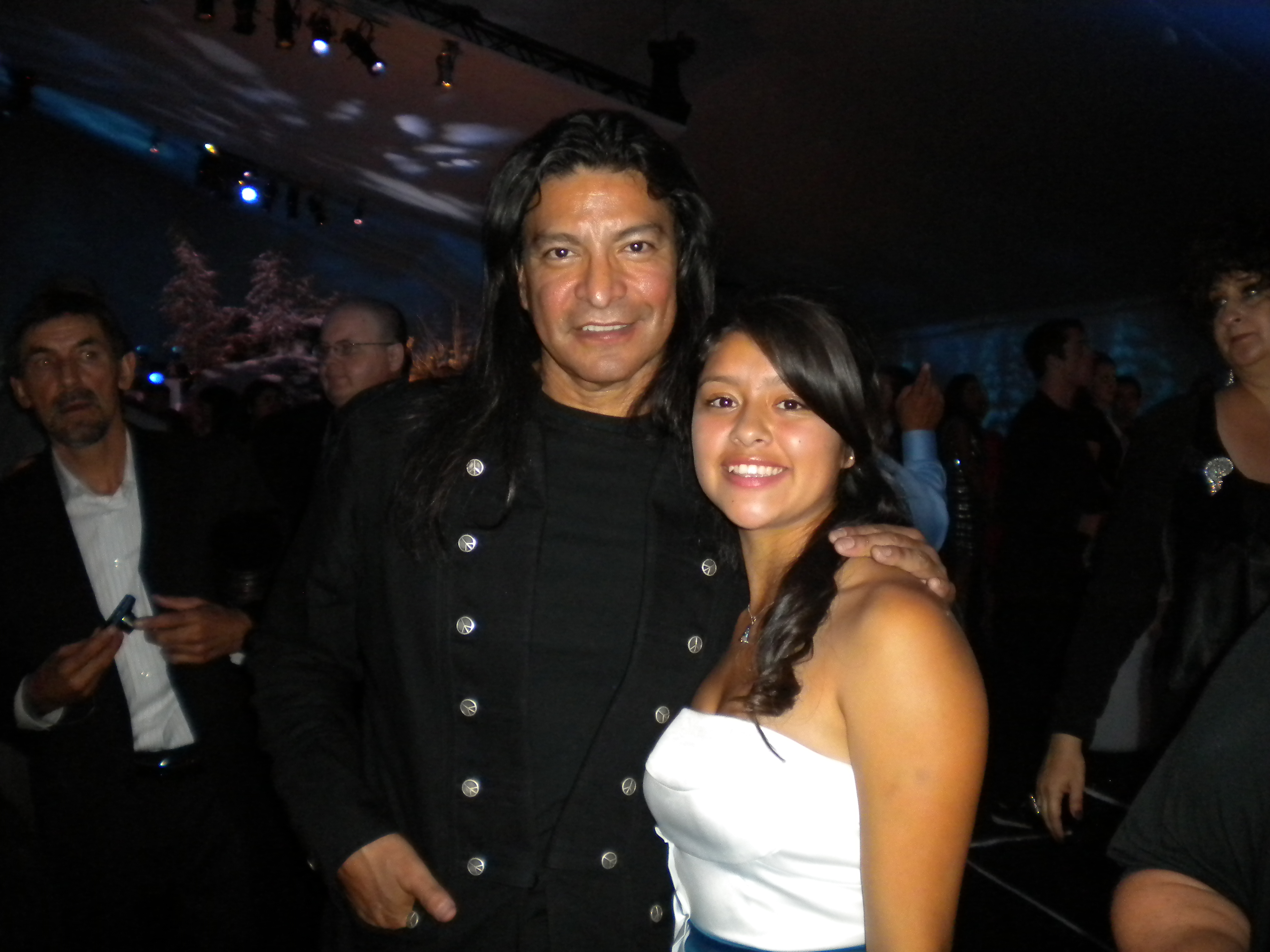 Chelsea and Gil Birmingham at the Eclipse Premeiere After Party