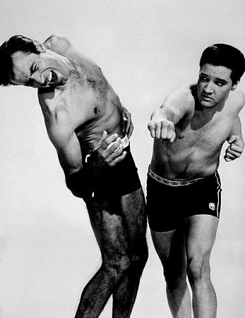 Elvis Presley and Alejandro Rey in 