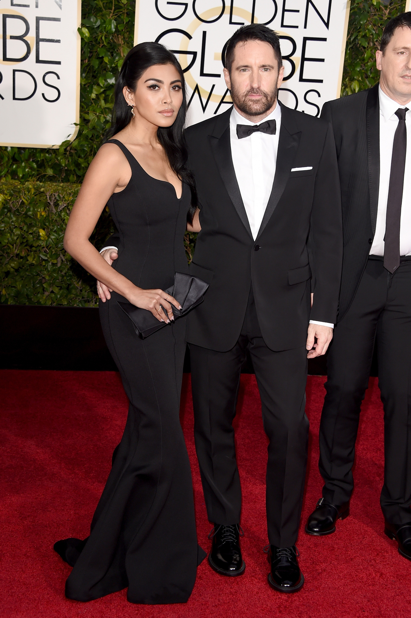 Trent Reznor and Mariqueen Maandig at event of The 72nd Annual Golden Globe Awards (2015)