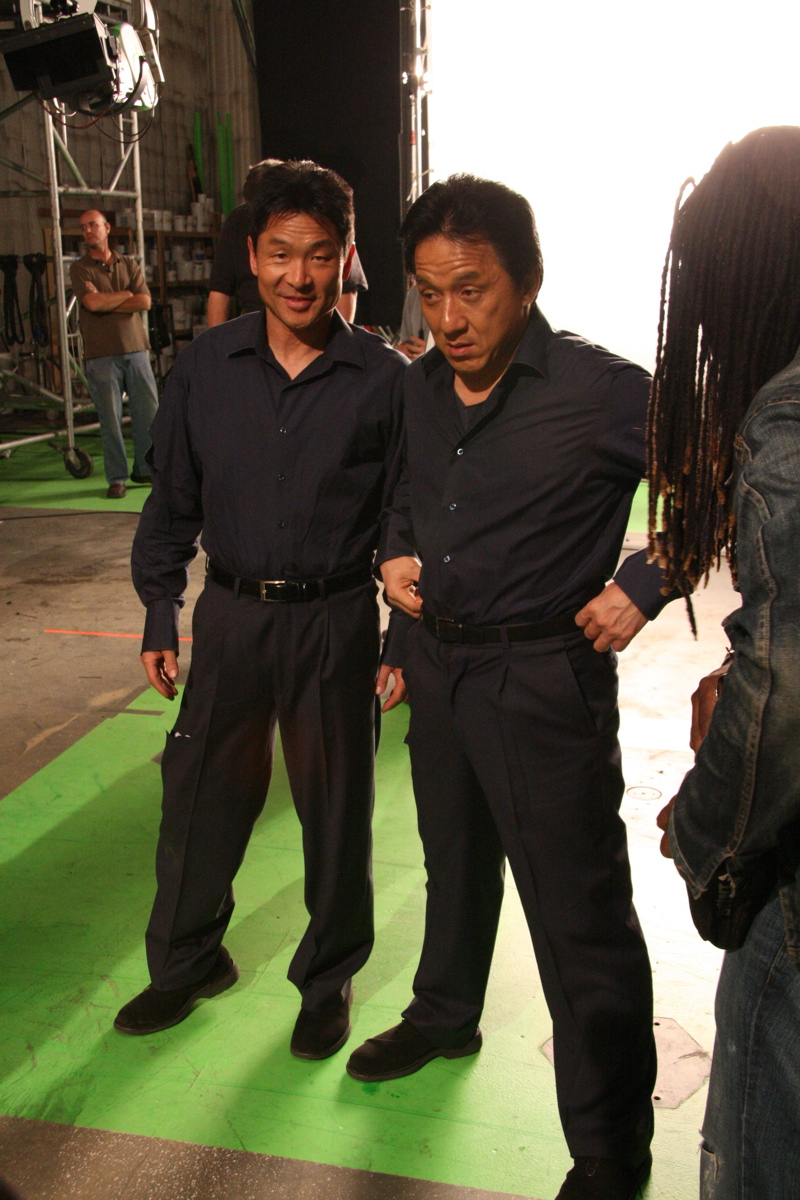 Simon and Jackie Chan on Rush Hour 3