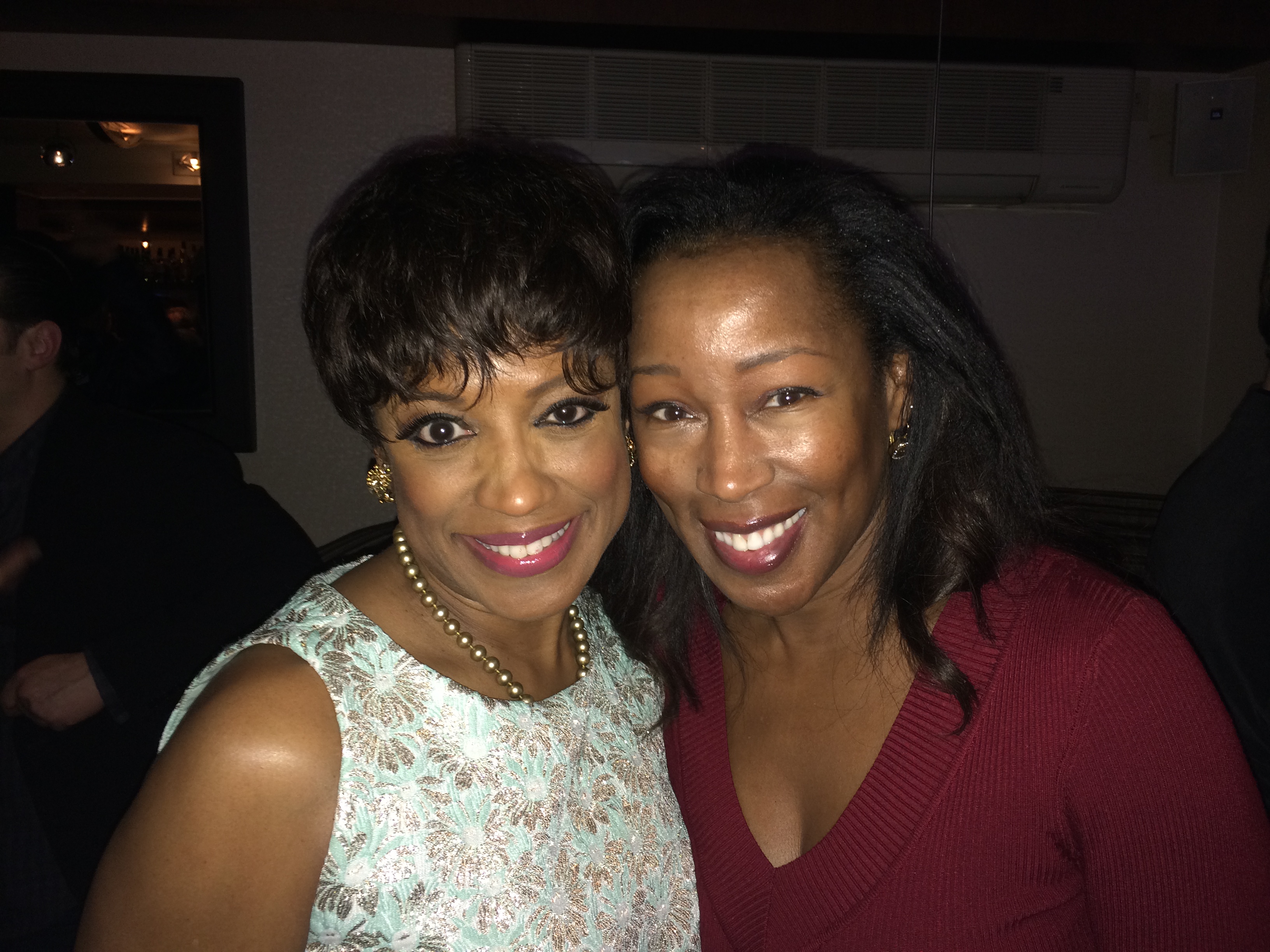 With beautiful and talented Marva Hicks. Closing night party for Motown the Musical!