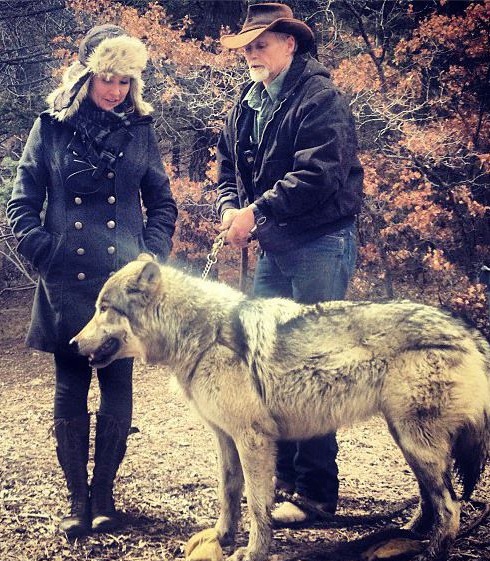 On set of Longmire Shoot, Santa Fe Mountains New Mexico. March 2013