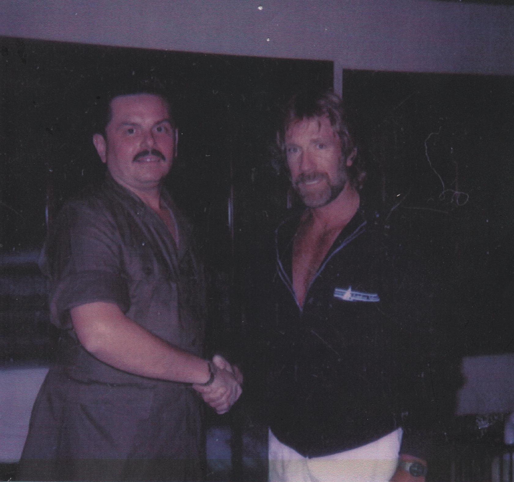 With Chuck Norris on Delta Force