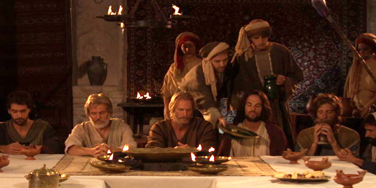 Simon (Chris Gilling); Jonathan (Hoyt Richards) and Jesus (Joel West) in THE DISCIPLE