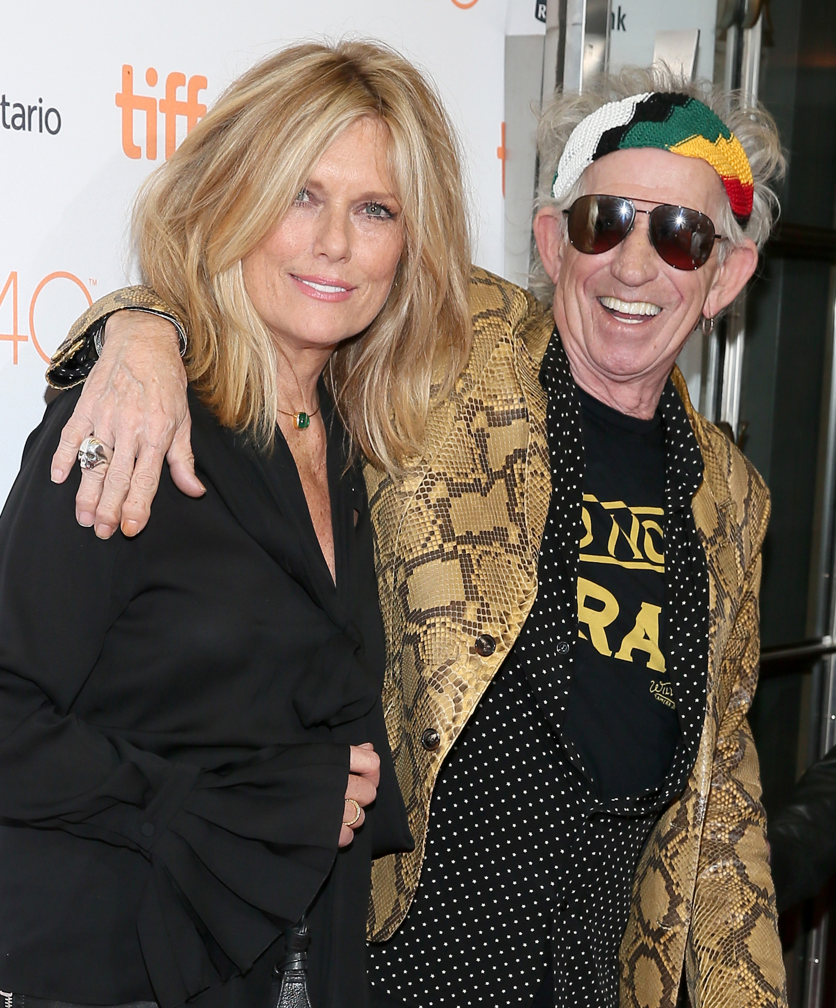 Patti Hansen and Keith Richards at event of Keith Richards: Under the Influence (2015)