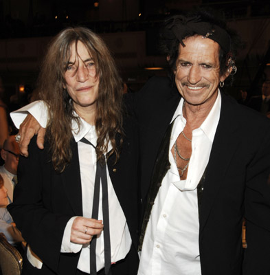 Patti Smith and Keith Richards