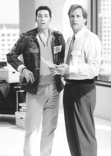 Still of Jeff Daniels and Michael Richards in Trial and Error (1997)