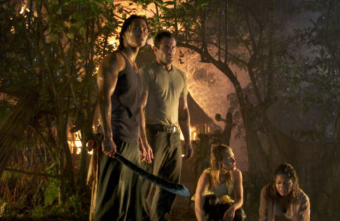 Still of Johnny Messner, Salli Richardson-Whitfield, KaDee Strickland and Karl Yune in Anacondas: The Hunt for the Blood Orchid (2004)