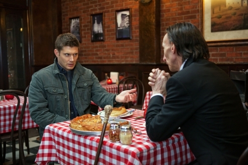 Still of Jensen Ackles and Julian Richings in Supernatural (2005)