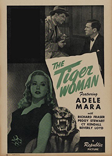 Adele Mara and Kane Richmond in The Tiger Woman (1945)