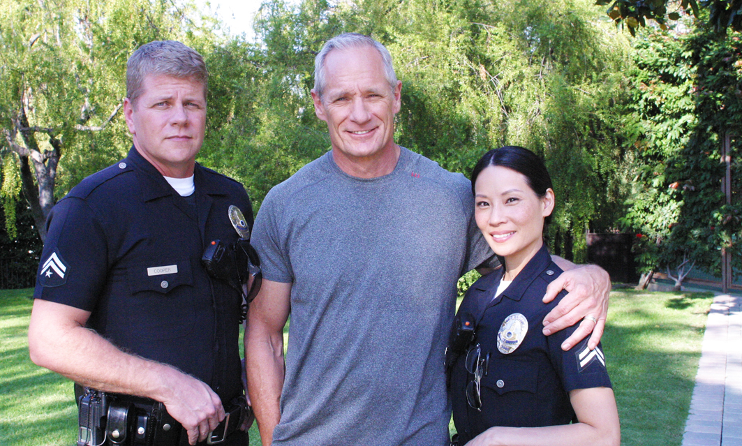 Michael Cudlitz, Matt Riedy and Lucy Lui on Southland
