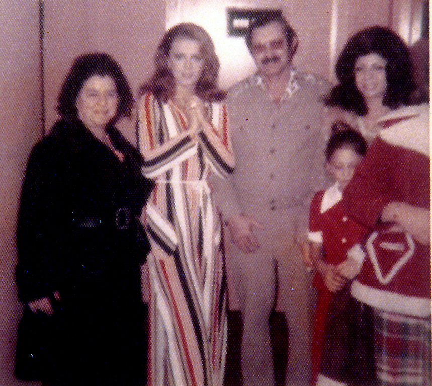 Ann Margaret and I and my family at the Hilton Hotel 1973. She was an inspiration to me