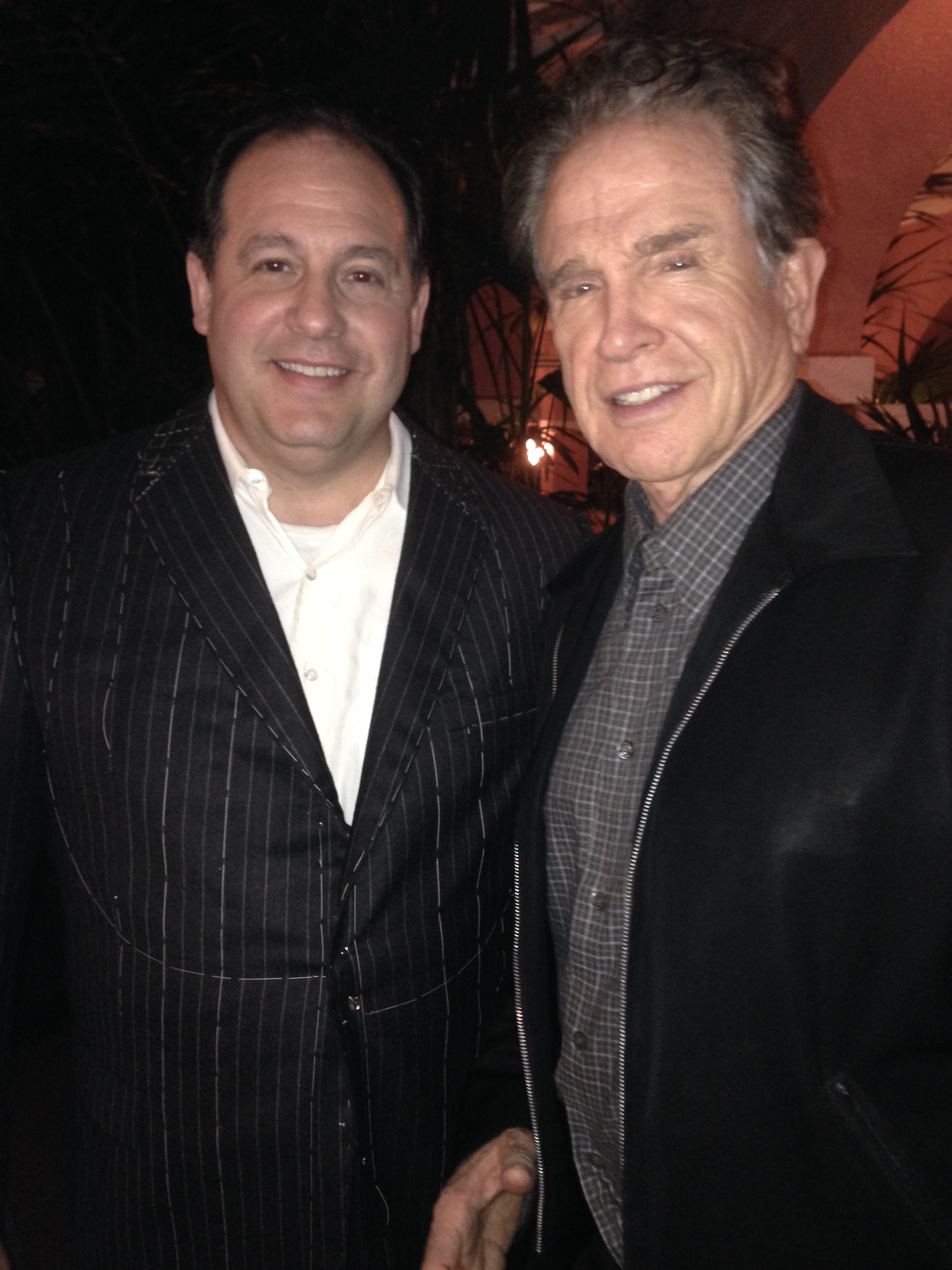 With Warren Beatty on set of his new movie, untitled as of now. Great to be directed by him!