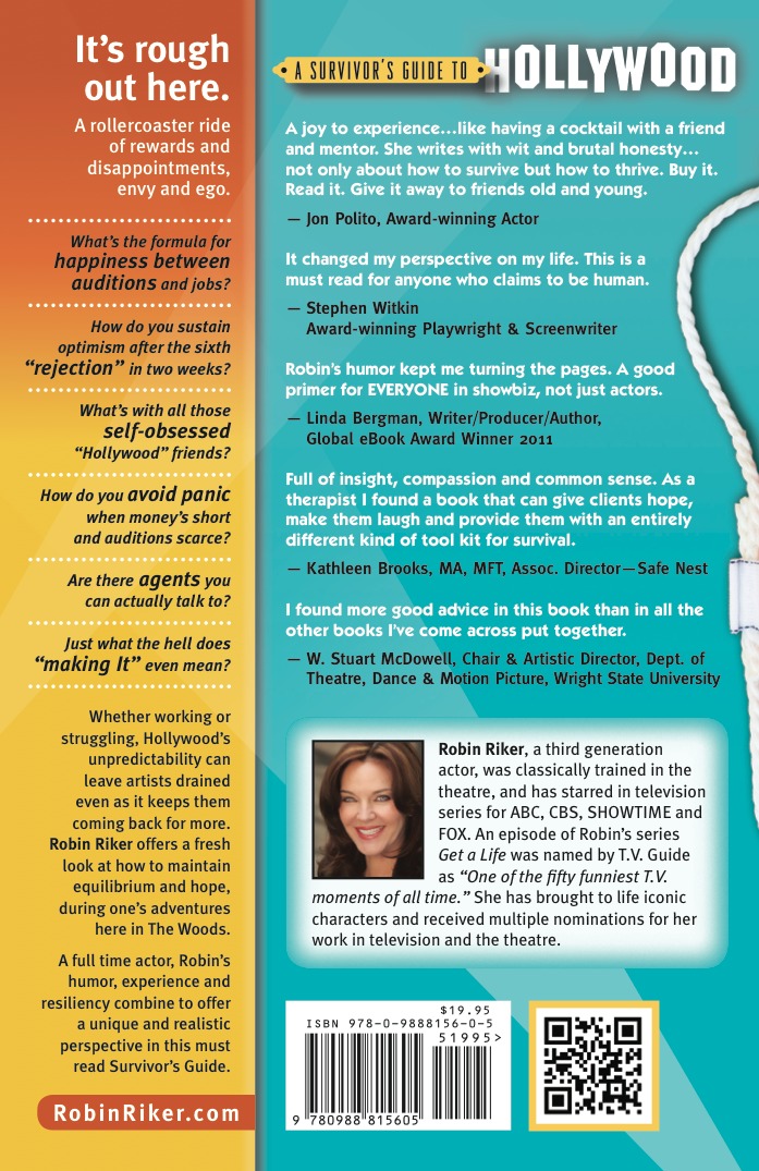 A Survivors Guide to Hollywood Back Cover Robin Riker 2013