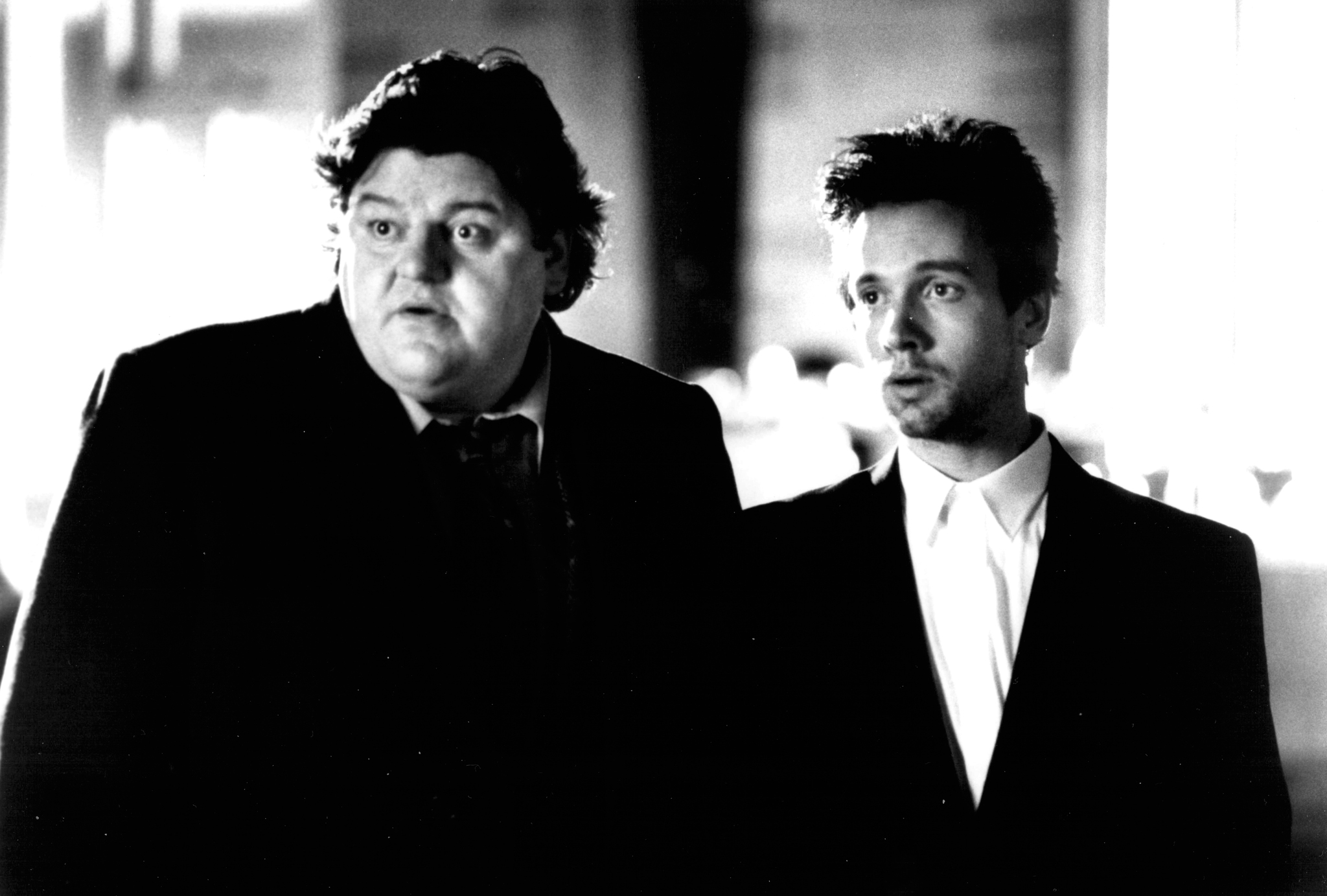 Still of Robbie Coltrane and Michael Riley in Perfectly Normal (1991)