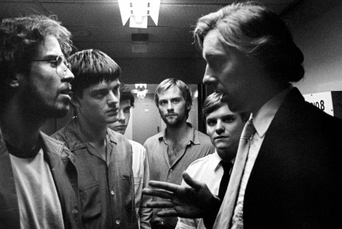 Still of Sam Riley, Craig Parkinson, James Anthony Pearson, Toby Kebbell, Joe Anderson and Harry Treadaway in Kontrole (2007)