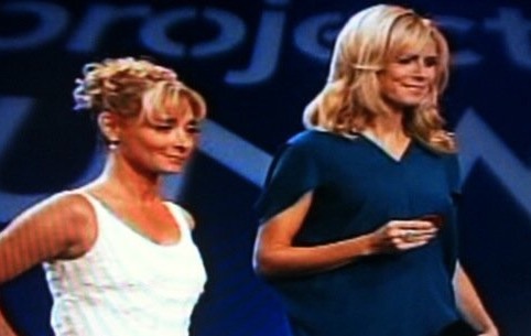 Marilyn Rising with Heidi Klum on Project Runway