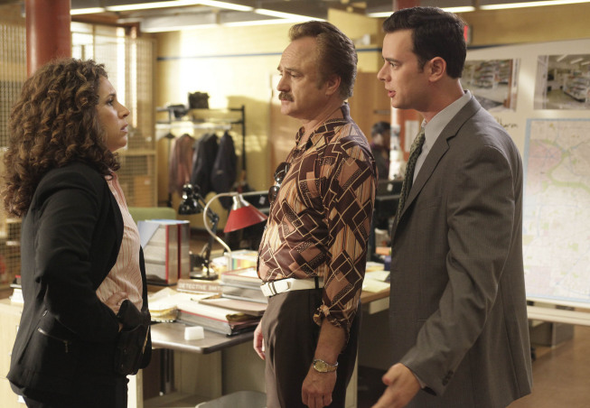 Still of Colin Hanks, Diana Maria Riva and Bradley Whitford in The Good Guys (2010)