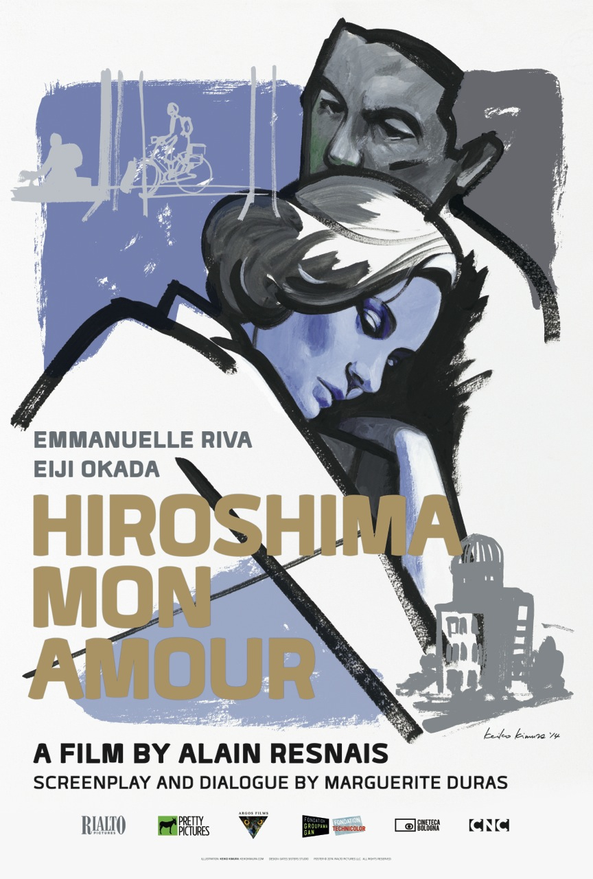 Eiji Okada and Emmanuelle Riva in Hiroshima mon amour (1959)