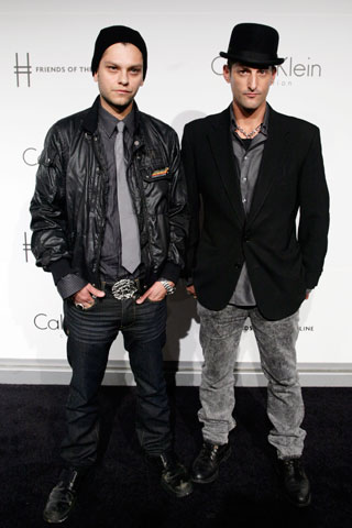 Daniel Louis Rivas and Tony Ward at the recent Calvin Klein event, Friends of the Highline. Pic: Patrick McMullen, courtesy of Calvin Klein.
