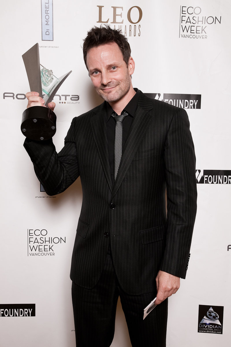 Ryan Robbins in the 2011 Leo Awards winners lounge.