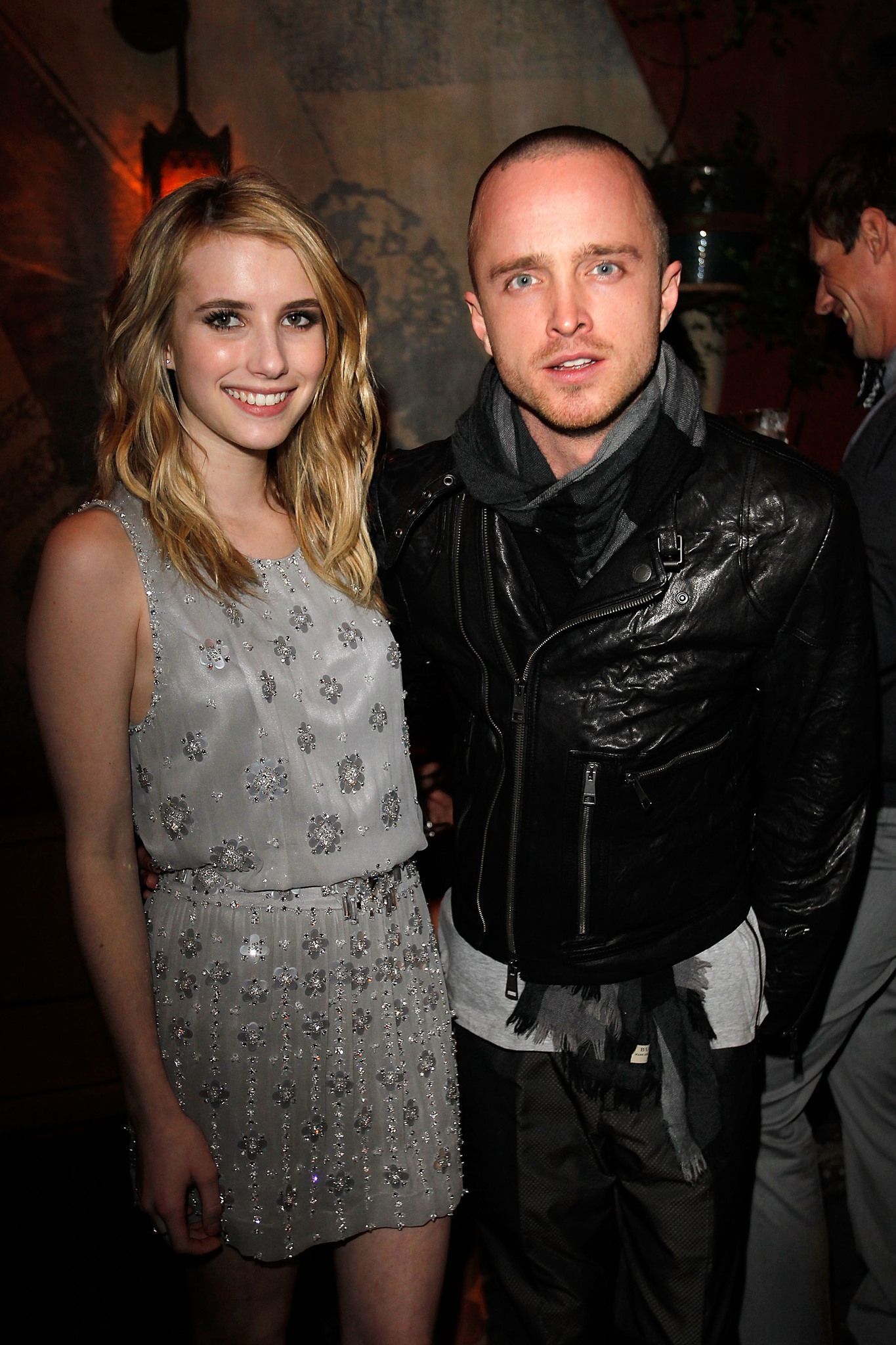 Aaron Paul and Emma Roberts