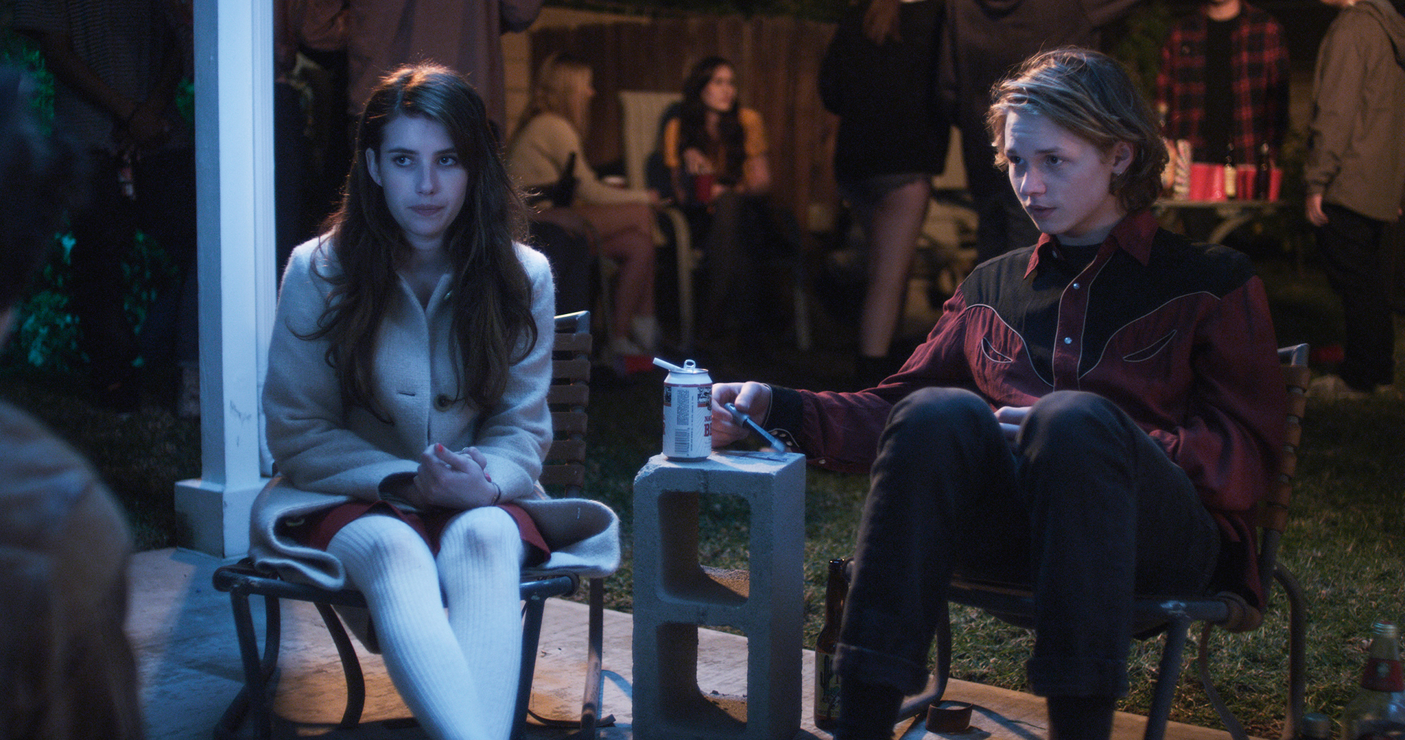 Still of Emma Roberts and Jack Kilmer in Palo Alto (2013)