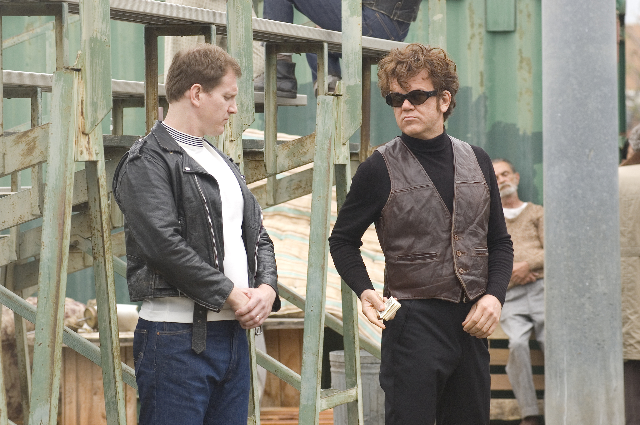 Still of John C. Reilly and Ian Roberts in Walk Hard: The Dewey Cox Story (2007)