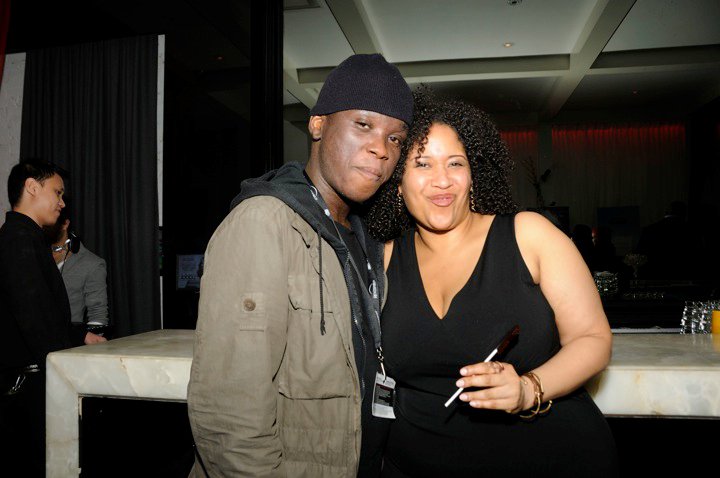 Actors Mpho Koaho and Kim Roberts. Reelworld closing Gala 2010. Toronto.