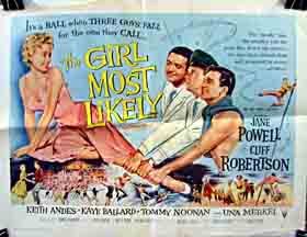 Jane Powell and Cliff Robertson in The Girl Most Likely (1958)