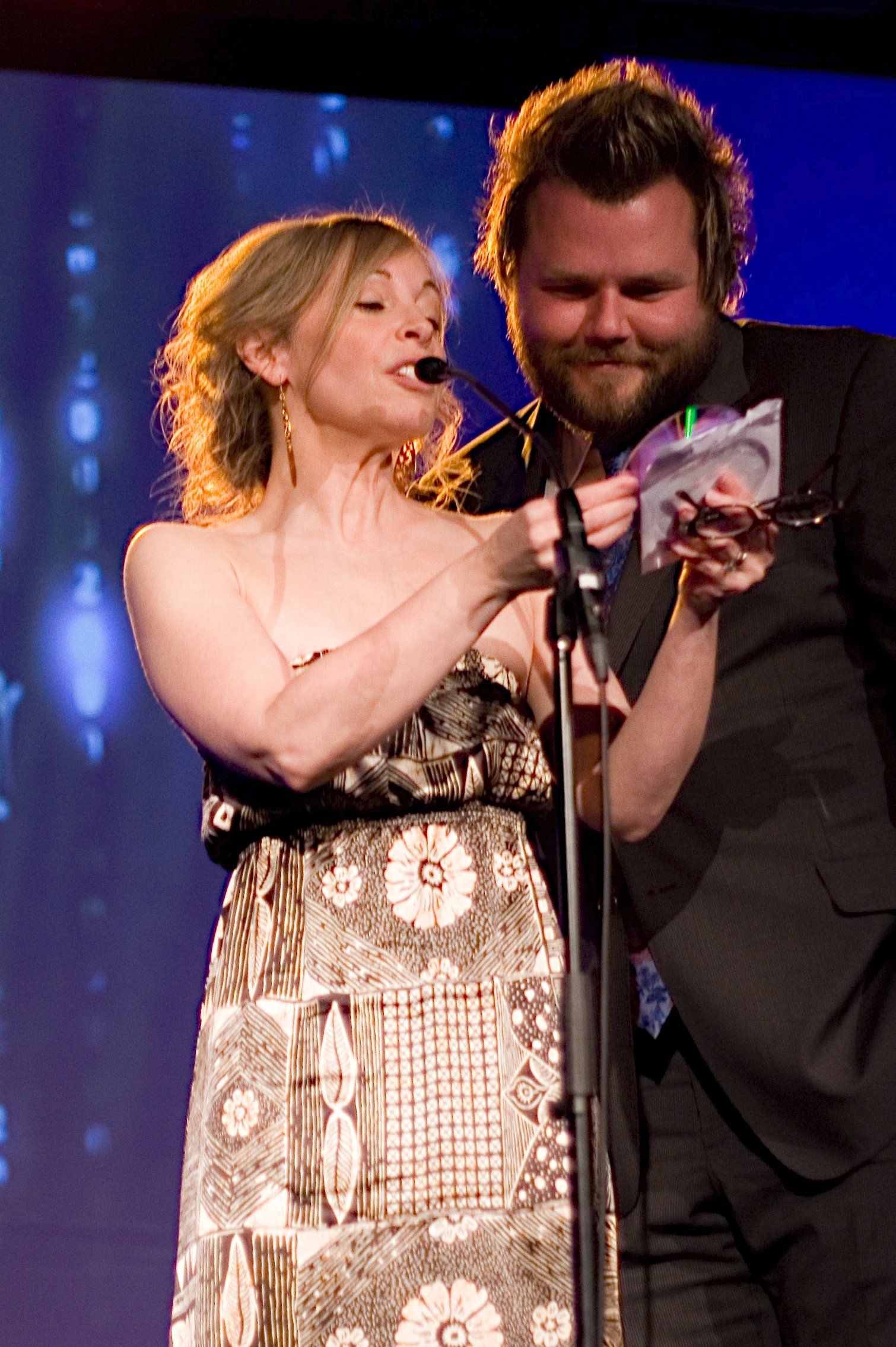 Nancy Robertson & Tyler Labine at the 2009 Leo Awards