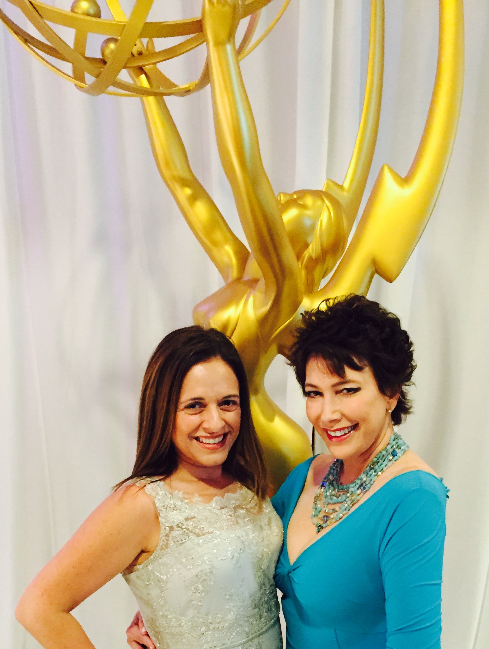 Diane Robin and Sharon Leiblein at the Emmys