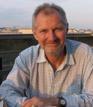 Andrew Robinson on a rooftop in Paris, June 2006