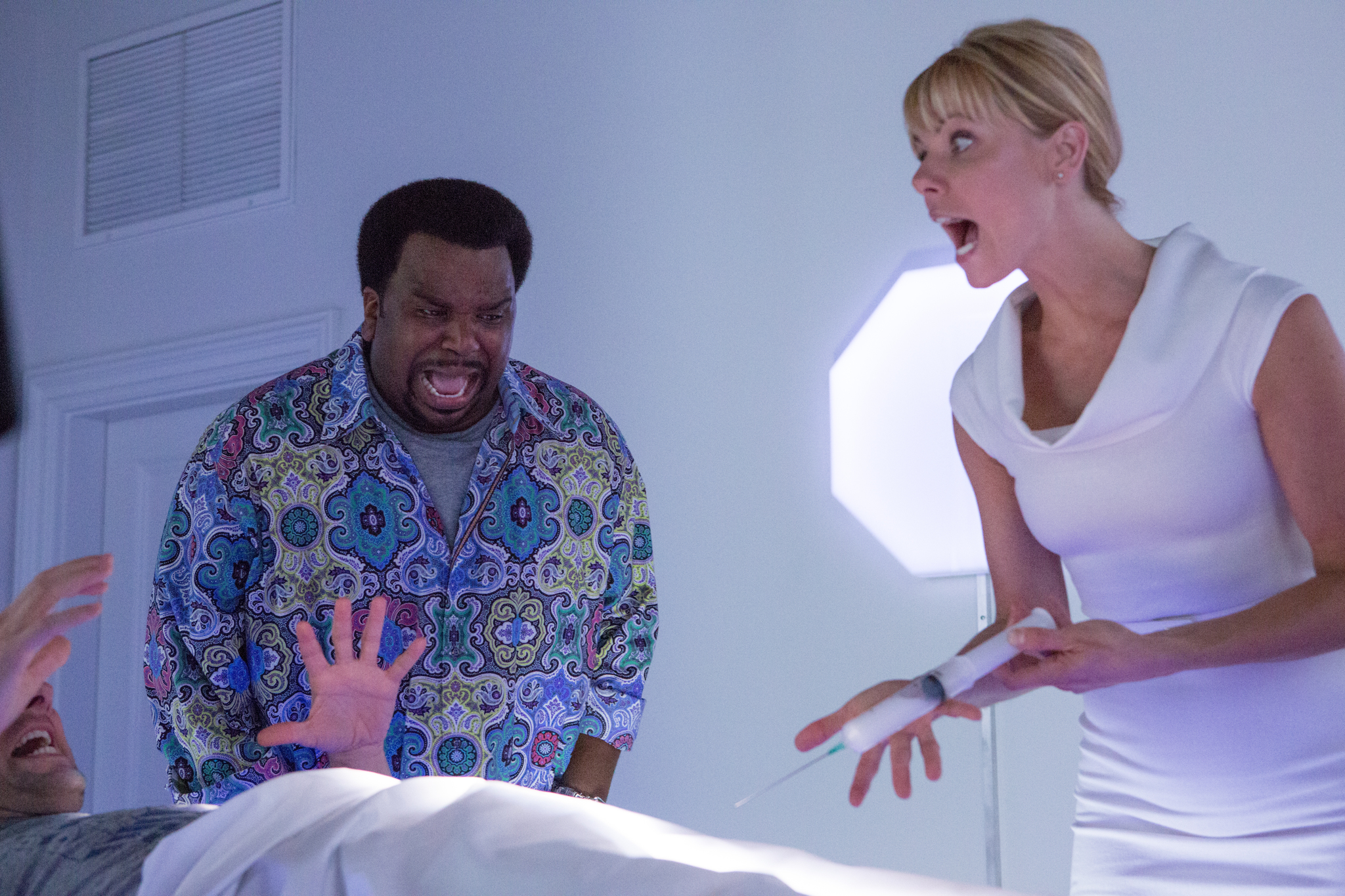 Still of Adam Scott, Craig Robinson and Collette Wolfe in Hot Tub Time Machine 2 (2015)