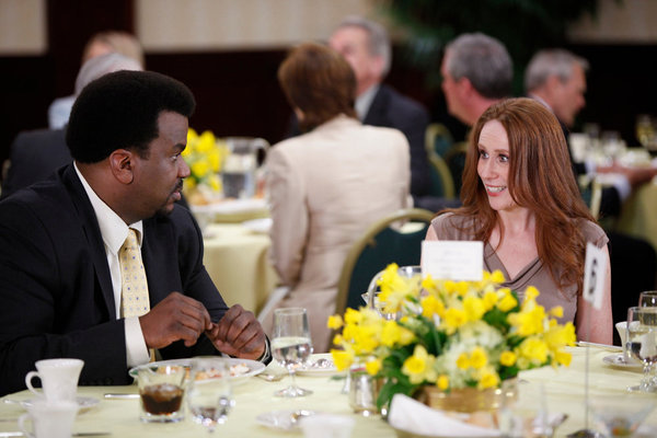 Still of Craig Robinson and Catherine Tate in The Office (2005)