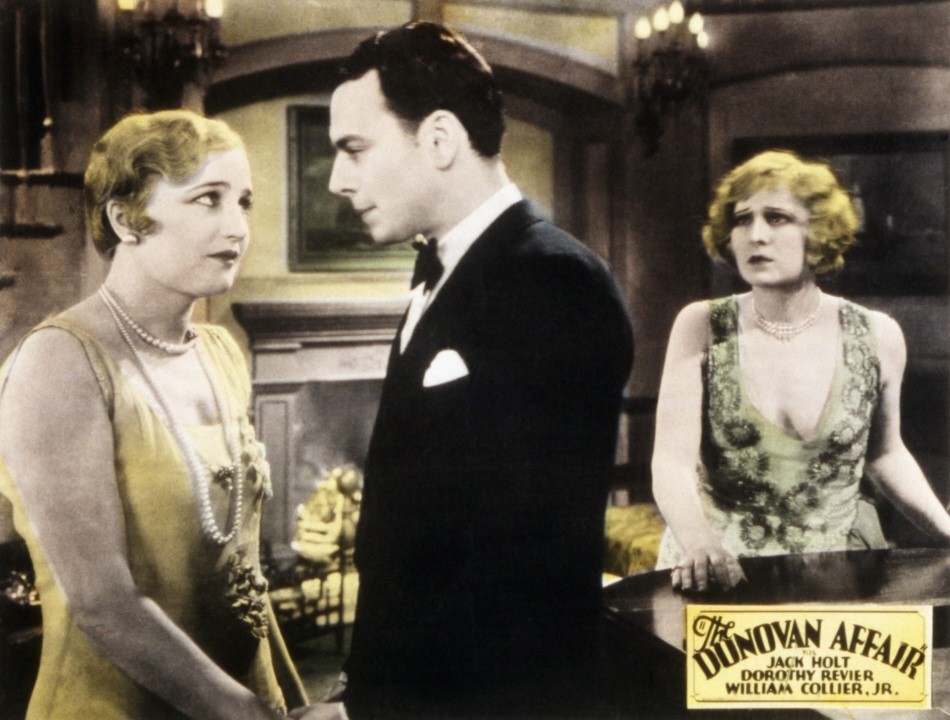 Still of Agnes Ayres, Dorothy Revier and John Roche in The Donovan Affair (1929)