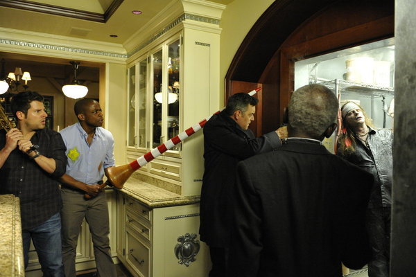 Still of Dulé Hill, Garrett Morris, Timothy Omundson and James Roday in Aiskiaregys (2006)