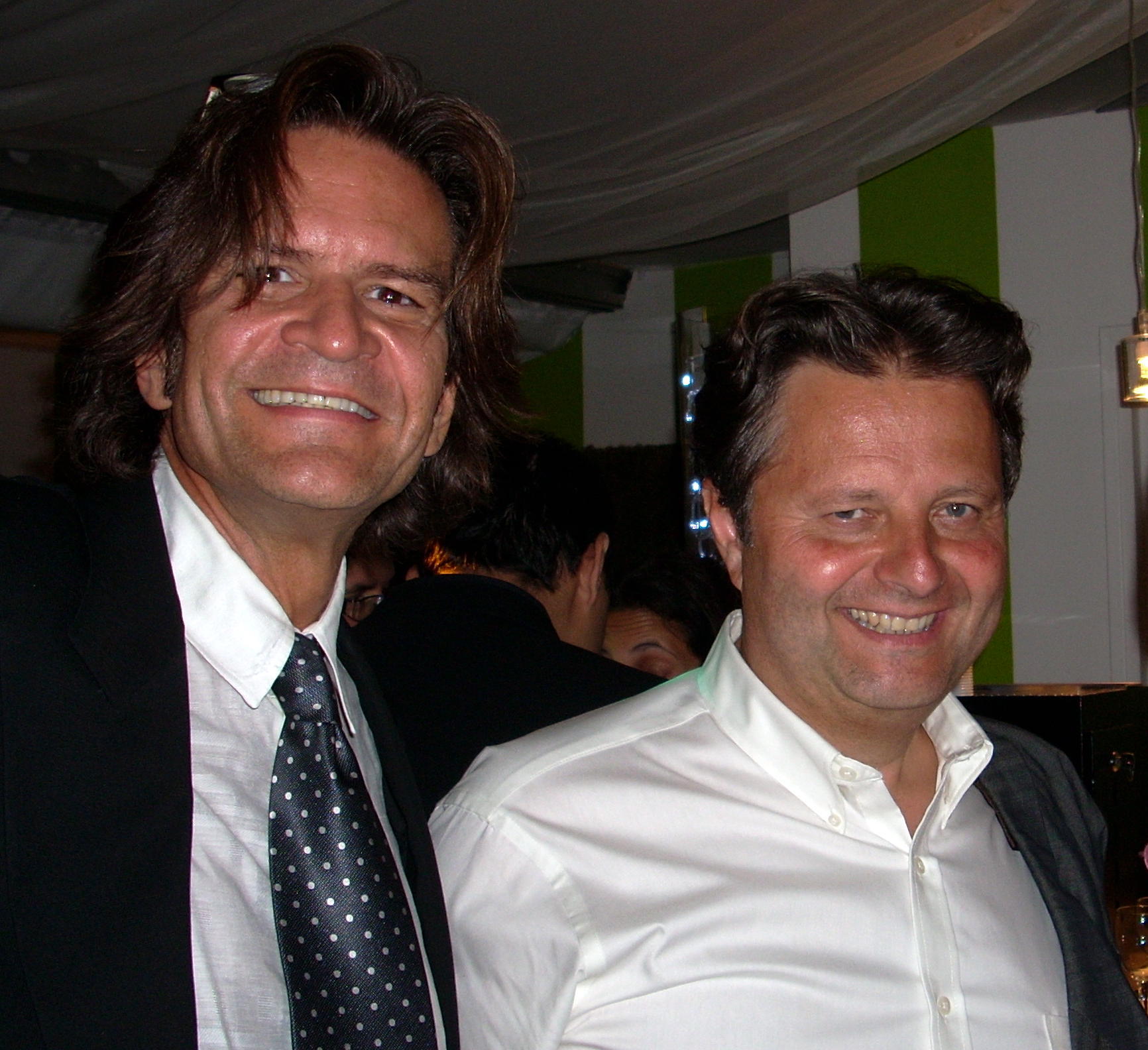 Tom Garrett and Jerome Paillard , Executive Directeur Marche du Film Cannes 2008