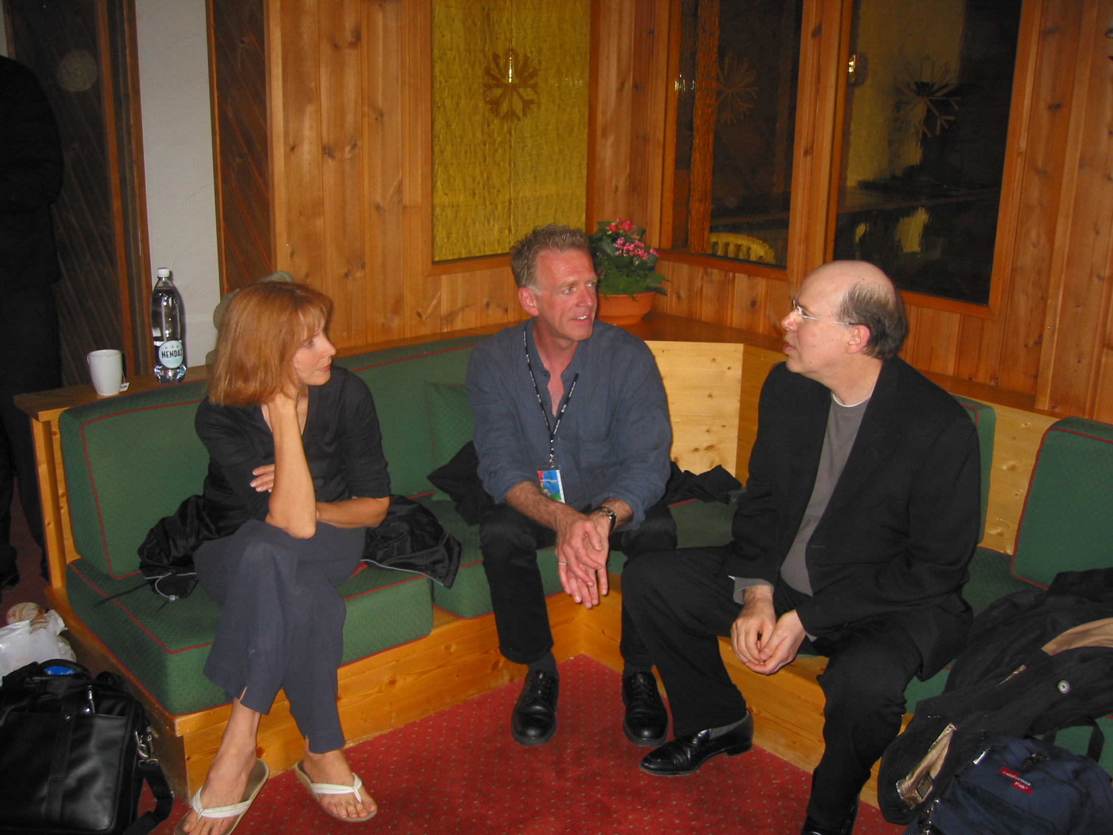 Gates McFadden, Jean-Louis Rodrigue, and Larry Moss at the Verbier Festival