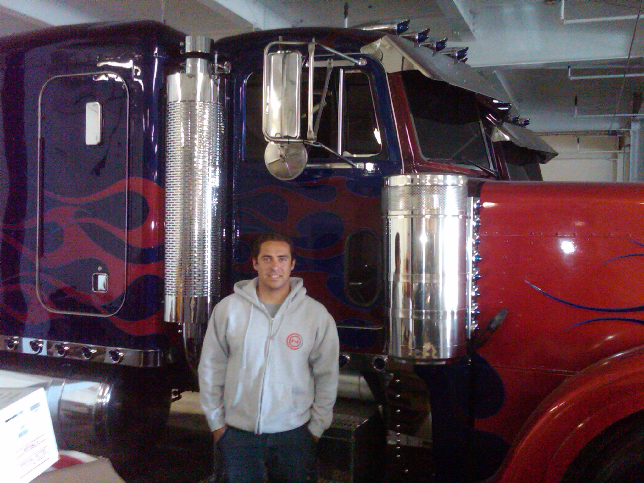 On Set with Optimus Prime on Transformer's Dark Side of the Moon