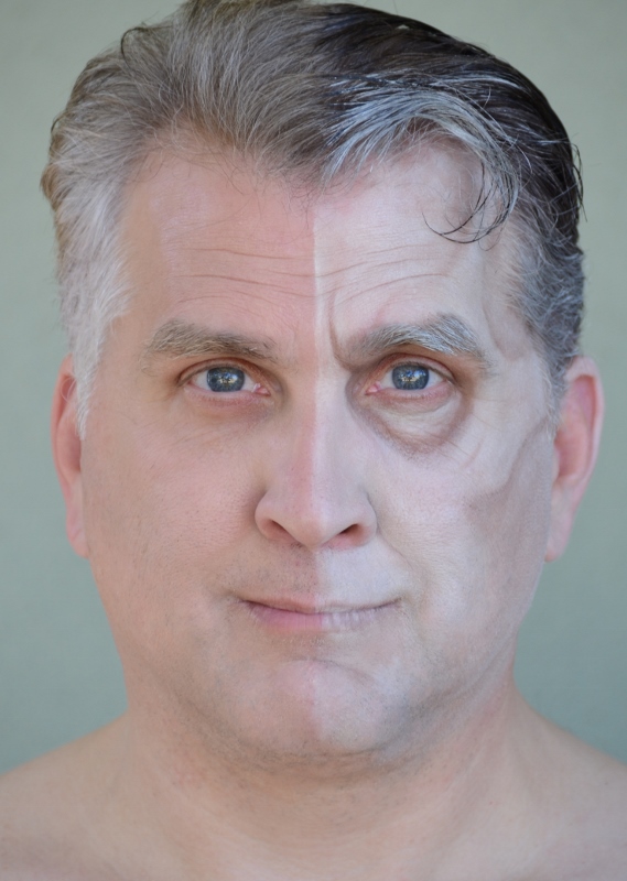 Daniel Roebuck and Dr. Shocker attempt being in the same place at the same time.
