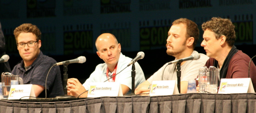 Michel Gondry, Neal H. Moritz, Seth Rogen and Evan Goldberg