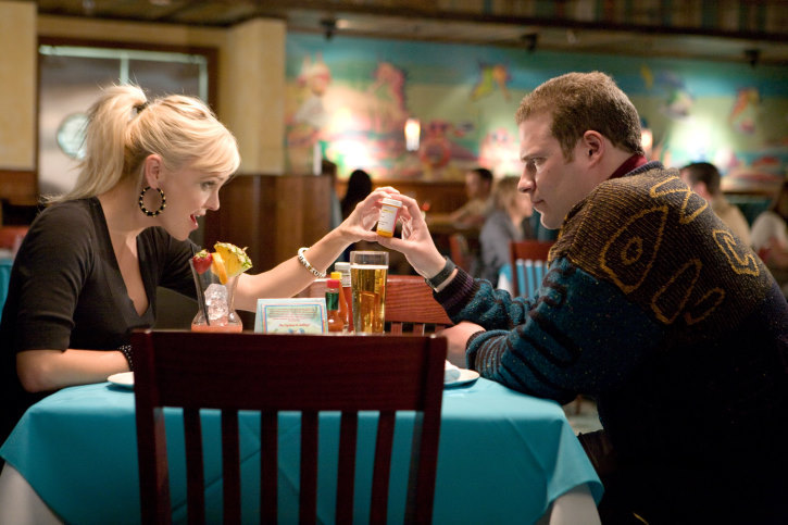 Still of Anna Faris and Seth Rogen in Observe and Report (2009)