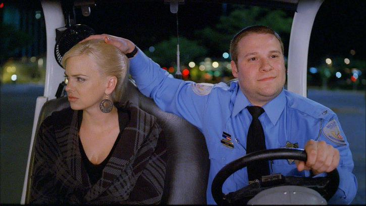 Still of Anna Faris and Seth Rogen in Observe and Report (2009)