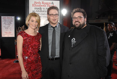 Kevin Smith, Elizabeth Banks and Seth Rogen at event of Zack and Miri Make a Porno (2008)